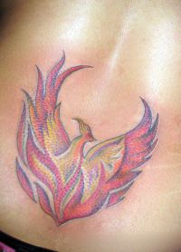 Tatuiruotės paukštis phoenix 2