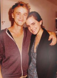 Tom Felton ir Emma Watson - graži pora