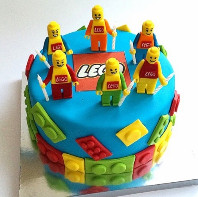 kek dalam bentuk lego 3