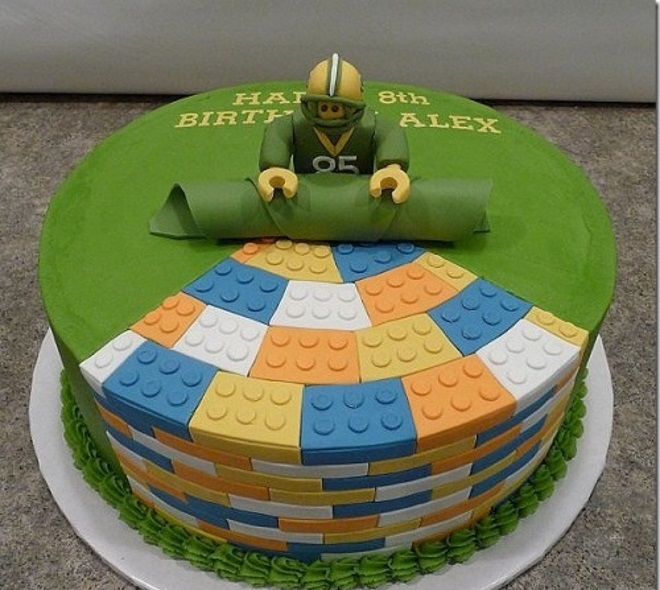 kek dalam bentuk lego 11