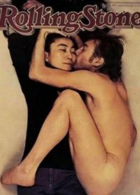 John Lennon dan Oko Ono di sampul majalah Rolling Stone
