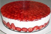 strawberi dalam jeli untuk hiasan kek 7