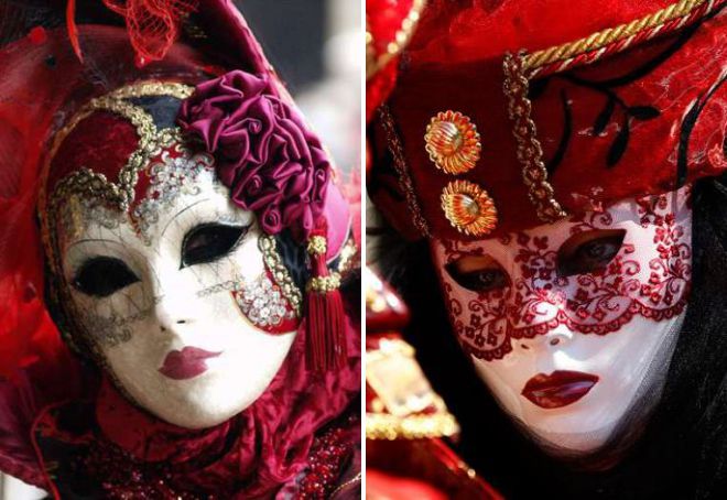 maschera di una signora veneziana