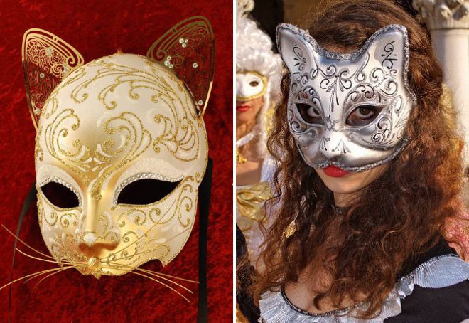 Maschera di gatto veneziano