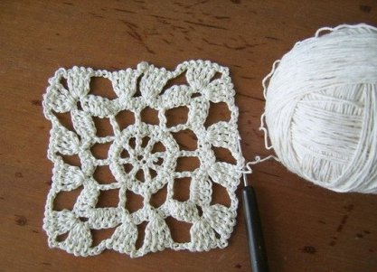 foto di crochet tovaglia a maglia 8