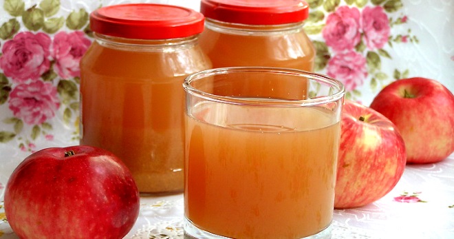 Jus epal - resipi terbaik untuk minuman rumah yang lazat dan sihat