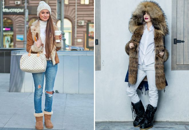 ファッショナブルな冬の女性のファー付きジャケット