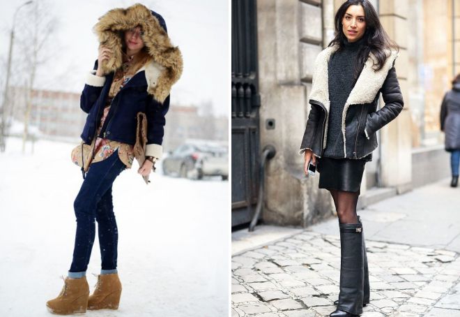 ファー付きスタイリッシュな女性の冬のジャケット