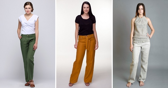 Женские льняные брюки – модные модели и с чем их носить?