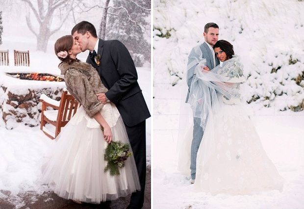 冬の結婚式のphotosession17